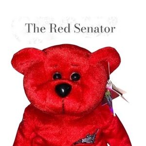 ⭐️RARE Patriotic 1999 Collecticritters Red Senator, New with Tags #946, li…